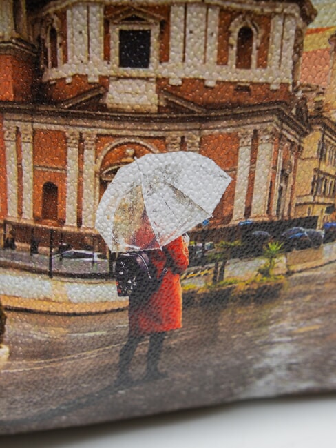 YESBAG Zaino grande con tasca rome raining - Borse Donna