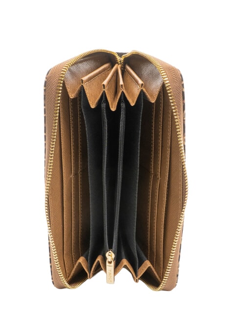 AUDREY Portafoglio grande zip around tabacco - Portafogli Donna