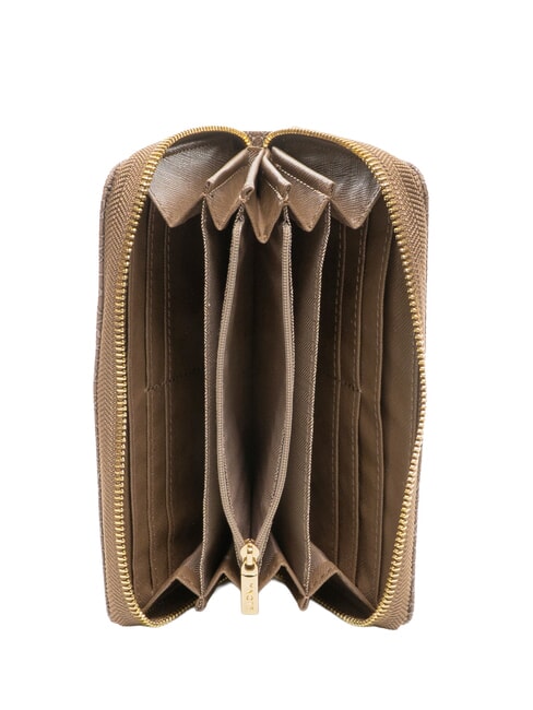 LUX Portafoglio grande zip around havana - Portafogli Donna