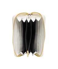 YNOT LUCY Portafoglio grande zip around white - Portafogli Donna - 2