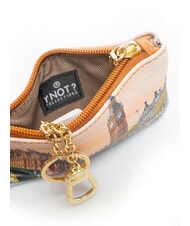 YNOT YESBAG Bustina portachiavi con zip yellow flower - Portachiavi - 2