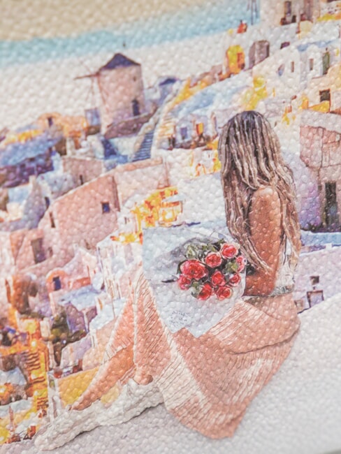 YESBAG Pochette media con polsierina greece sunset - Borse Donna