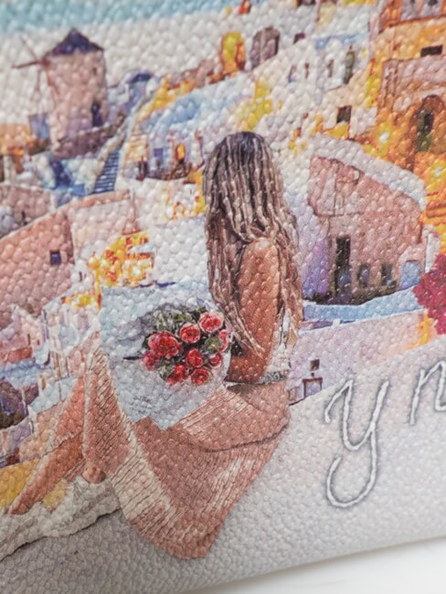 YESBAG Pochette piatta a bustina greece sunset - Borse Donna