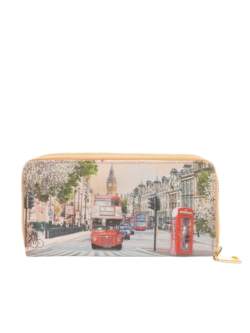 YESBAG Portafoglio grande 2 zip around london rainbow - Portafogli Donna