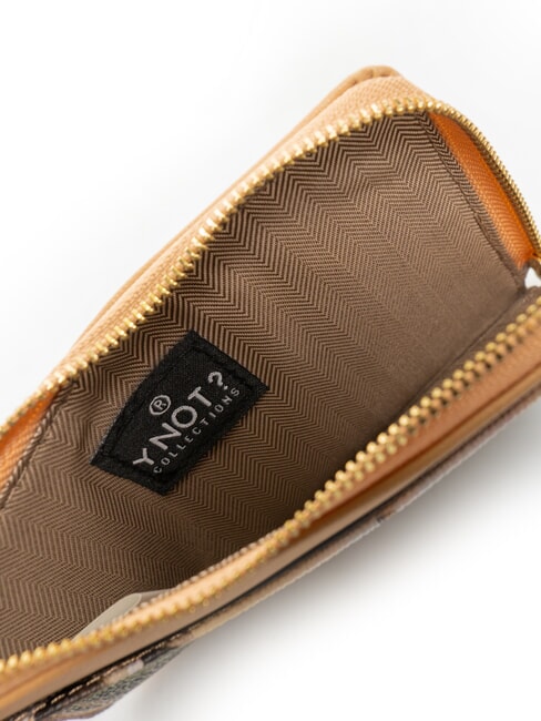 YESBAG Portacarte piatto con zip e polsierina flowery canal - Portafogli Donna