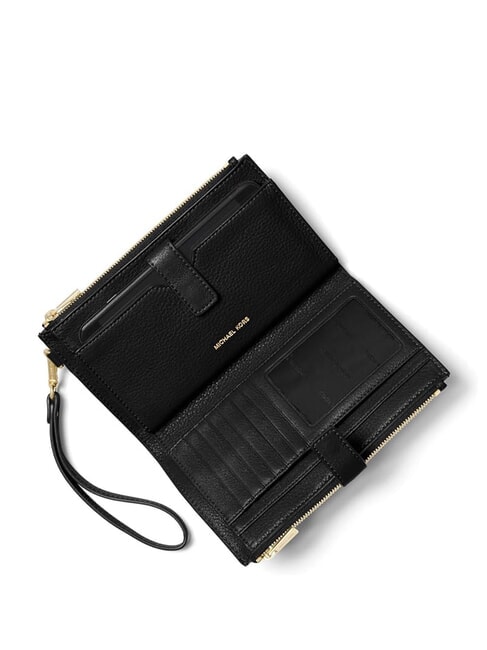 JET SET Portafoglio pochette in pelle black - Borse Donna