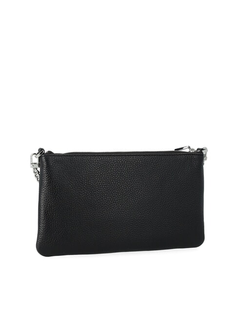 JET SET Borsa a tracolla in pelle con catena black - Borse Donna