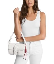 MICHAEL KORS COLBY Borsa media in pelle a spalla optic white - Borse Donna - 5