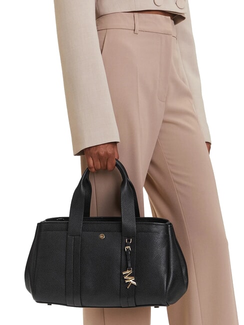 ROMEE Borsa bauletto in pelle con tracolla black - Borse Donna