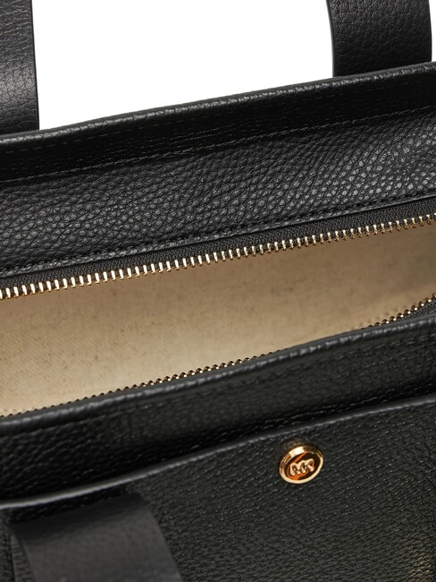 ROMEE Borsa bauletto in pelle con tracolla black - Borse Donna