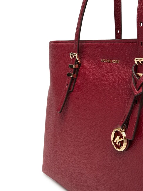 QUINN Borsa shopping in pelle mulberry - Borse Donna