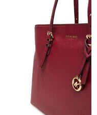 MICHAEL KORS QUINN Borsa shopping in pelle mulberry - Borse Donna - 3
