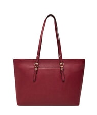 MICHAEL KORS QUINN Borsa shopping in pelle mulberry - Borse Donna - 4