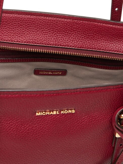 QUINN Borsa shopping in pelle mulberry - Borse Donna