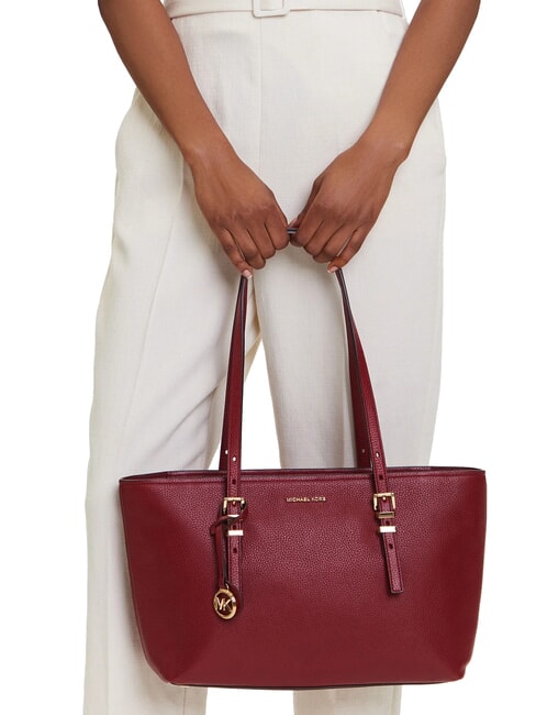 QUINN Borsa shopping media in pelle mulberry - Borse Donna