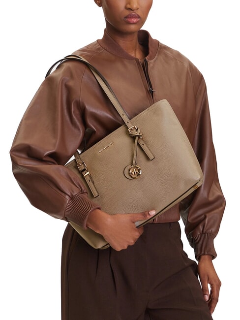 QUINN Borsa shopping media in pelle birch - Borse Donna