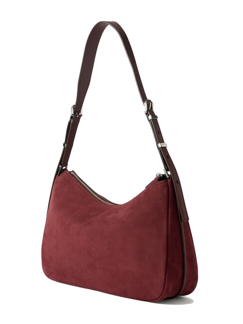 NOLITA Borsa grande a spalla in pelle nabuk oxblood - Borse Donna