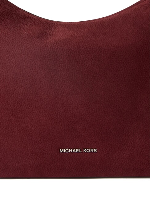 NOLITA Borsa grande a spalla in pelle nabuk oxblood - Borse Donna