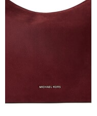 MICHAEL KORS NOLITA Borsa grande a spalla in pelle nabuk oxblood - Borse Donna - 3