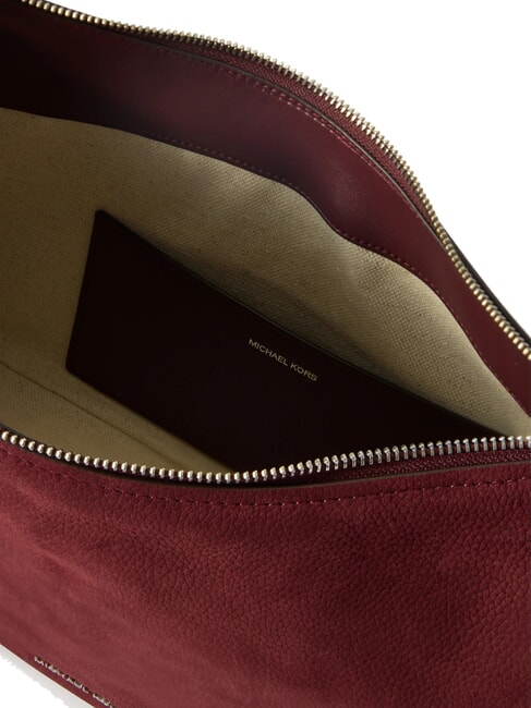 NOLITA Borsa grande a spalla in pelle nabuk oxblood - Borse Donna