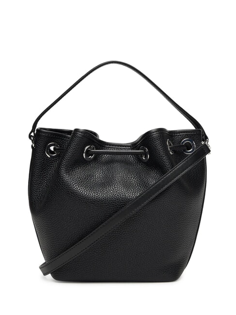 AVERY Borsa secchiello in pelle con tracolla black - Borse Donna