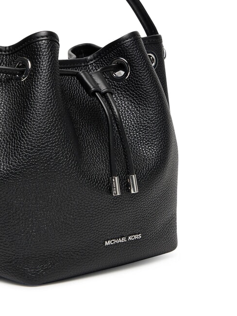 AVERY Borsa secchiello in pelle con tracolla black - Borse Donna