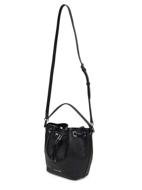 AVERY Borsa secchiello in pelle con tracolla black - Borse Donna