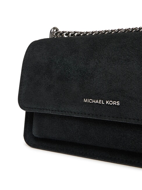 CLAIRE Borsa a spalla in pelle scamosciata black - Borse Donna