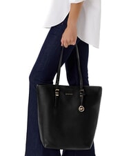 MICHAEL KORS QUINN Vertical shopper in pelle black - Borse Donna - 4