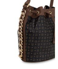 POLLINI HERITAGE Borsa secchiello a tracolla nero marrone - Borse Donna - 3