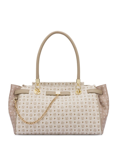 HERITAGE Borsa a spalla con doppi manici avorio - Borse Donna