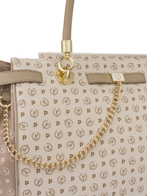 HERITAGE Borsa a spalla con doppi manici avorio - Borse Donna