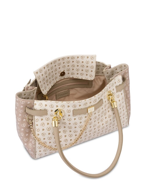 HERITAGE Borsa a spalla con doppi manici avorio - Borse Donna