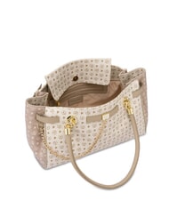 POLLINI HERITAGE Borsa a spalla con doppi manici avorio - Borse Donna - 6