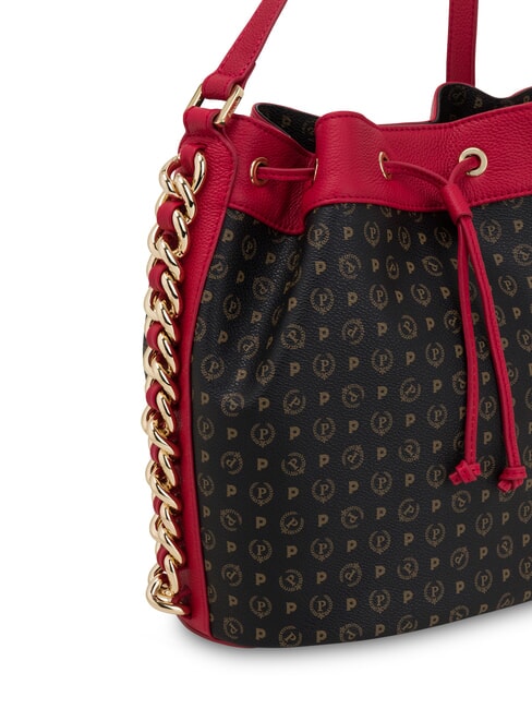 HERITAGE Borsa secchiello a tracolla nero lacca - Borse Donna