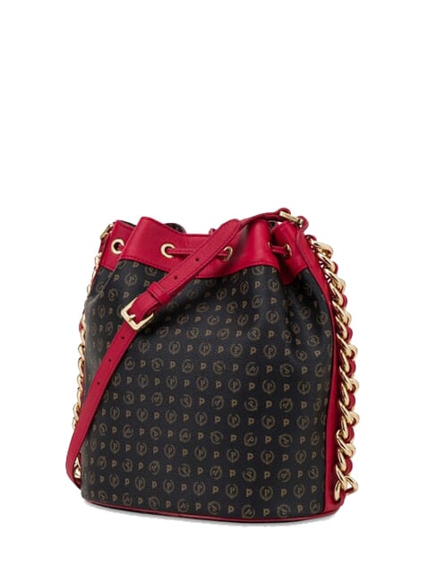 HERITAGE Borsa secchiello a tracolla nero lacca - Borse Donna