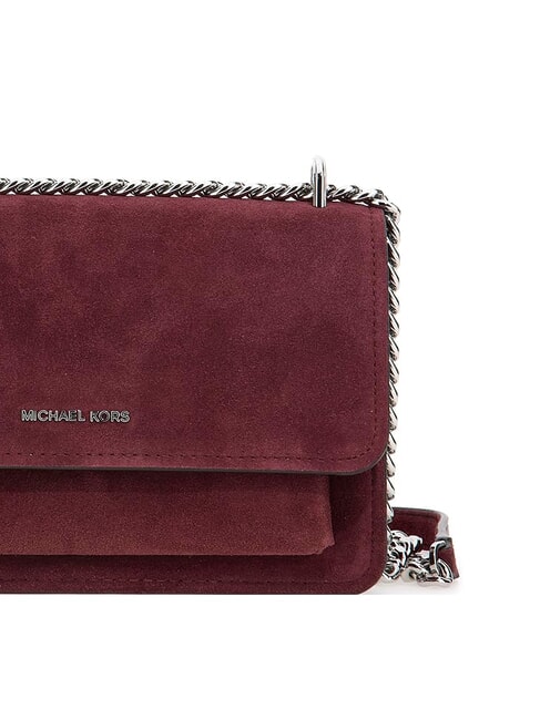 CLAIRE Borsa a spalla in pelle scamosciata oxblood - Borse Donna