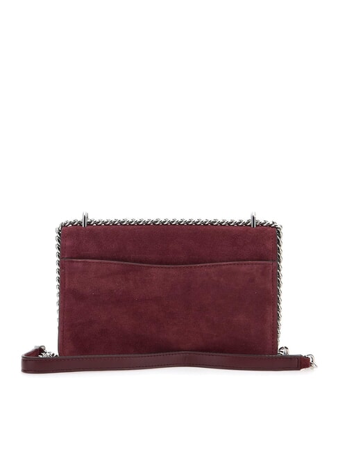 CLAIRE Borsa a spalla in pelle scamosciata oxblood - Borse Donna