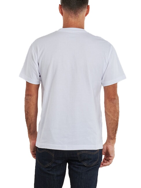 LEFT CHEST T-shirt in cotone loose fit white - T-shirt Uomo