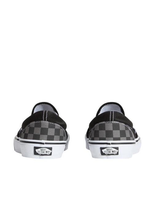CLASSIC SLIP-ON Sneakers in tela black/pewter checkerboard - Scarpe Unisex