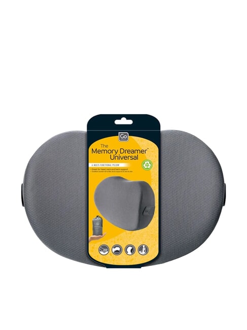 GO Cuscino memory foam da collo o schiena grigio - Accessori Viaggio
