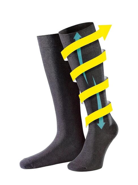 GO Calze antitrombo da viaggio a compressione graduale nero - Accessori Viaggio