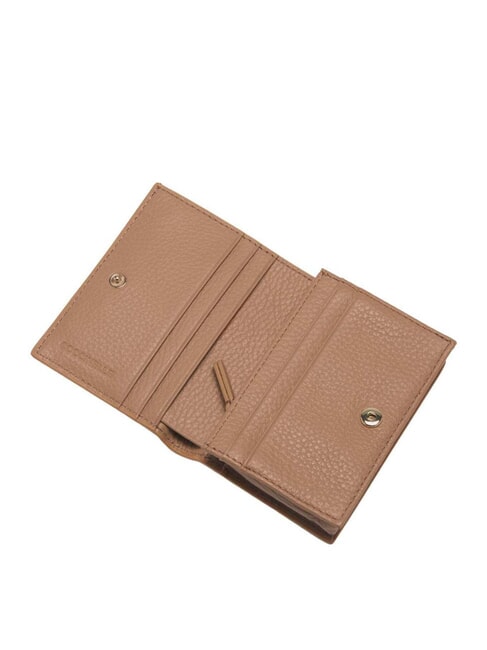 METALLIC SOFT Small leather wallet skin - Portafogli Donna