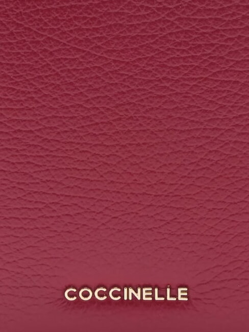 METALLIC SOFT Porta passaporto in pelle martellata sangria - Accessori Viaggio