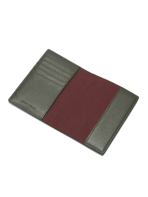 METALLIC SOFT Porta passaporto in pelle martellata alga - Accessori Viaggio