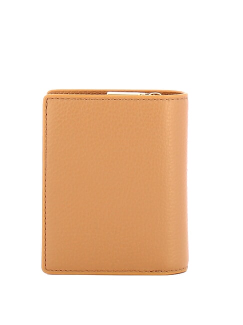 METALLIC SOFT Portafoglio compatto pelle martellata skin - Portafogli Donna