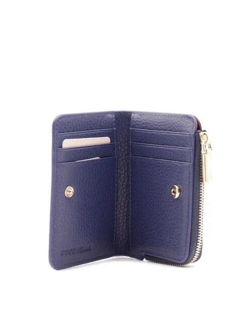 METALLIC SOFT Leather card holder royal blue - Portafogli Donna