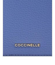 COCCINELLE METALLIC SOFT Porta passaporto in pelle martellata azul - Accessori Viaggio - 3