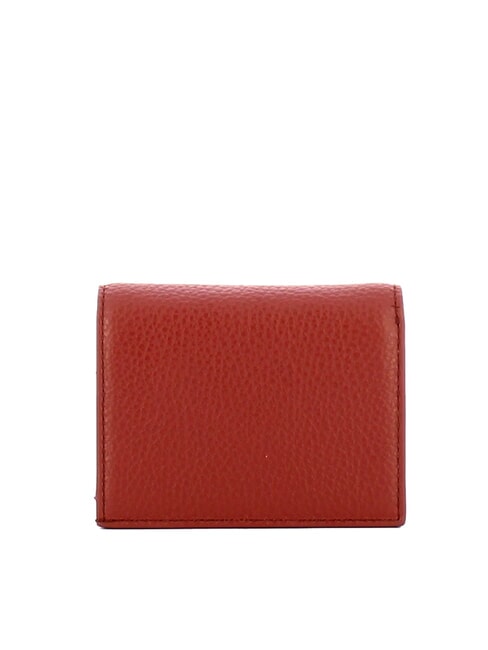 METALLIC SOFT Small leather wallet brandy - Portafogli Donna