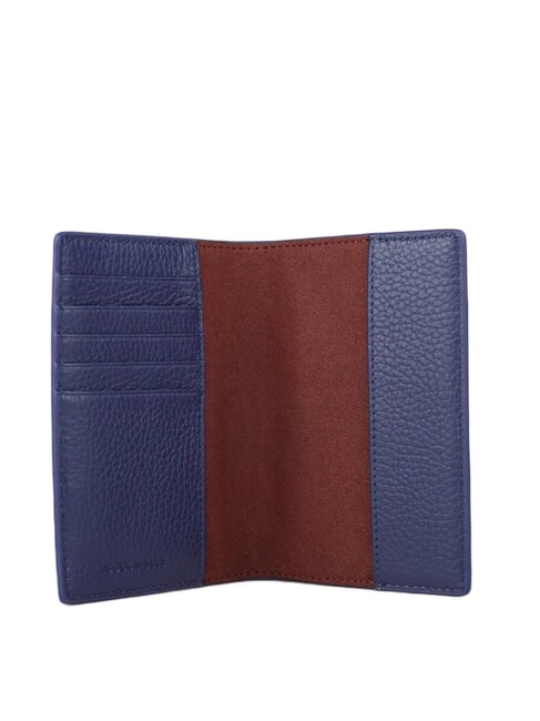 METALLIC SOFT Porta passaporto in pelle martellata royal blue - Accessori Viaggio